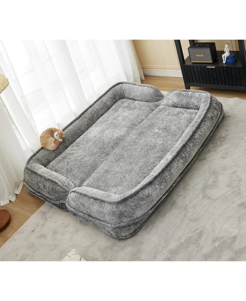 Streamdale Furniture Double Chenille Dog Bed Sofa Couch - Extra Large, Adjustable