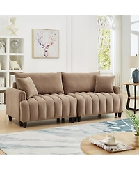 Streamdale Furniture 83" Futon Sofa Bed with Pillows
