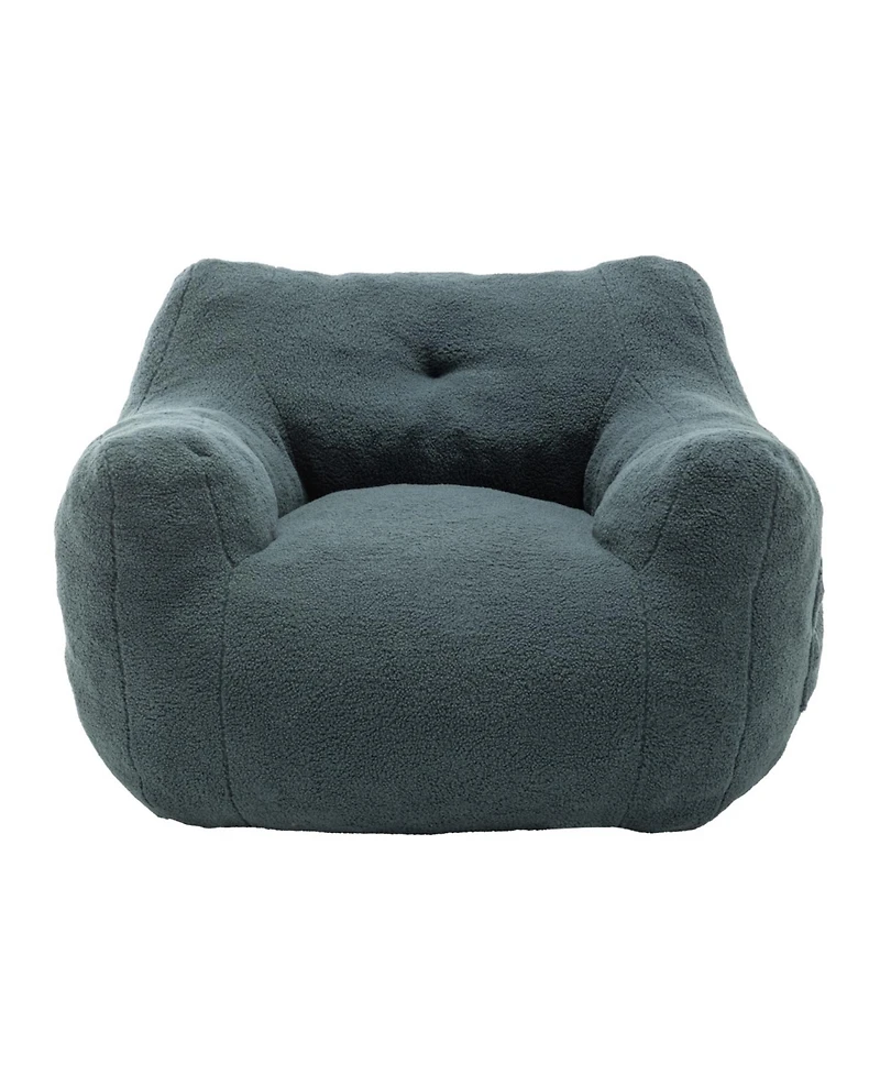 Streamdale Furniture Bean Bag Sofa Chair with Armrests, High-Density Foam, Comfy for Living Room/Bedroom