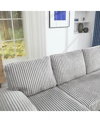 Streamdale Furniture U-Shaped Sofa with Double Chaise, Oversized 4-Seat Couch