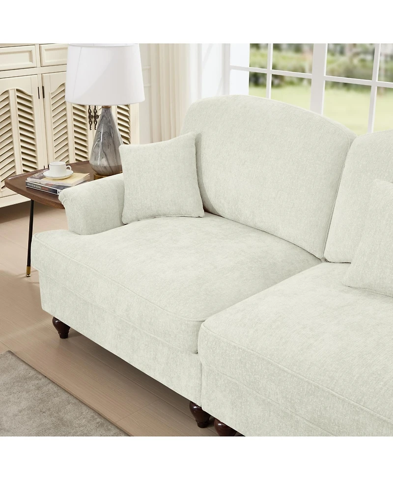 Streamdale Furniture Streamdale Classic U-Shape Sectional Sofa with Ottomans