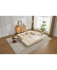 Streamdale Furniture Compression Convertible Sofa Bed, Chenille