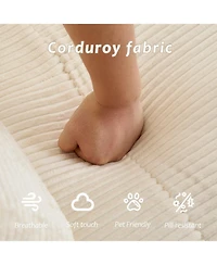 Streamdale Furniture Modern Memory Foam Corduroy Sectional Sofa