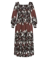 City Chic Women's Sadie Placement Dress