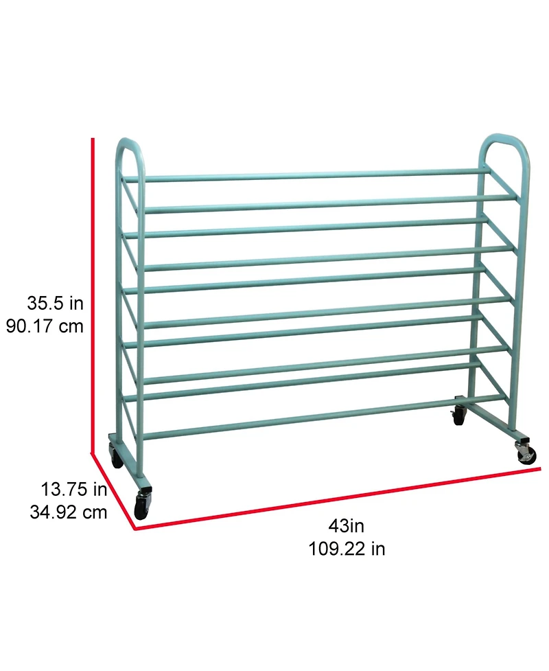 Oceanstar 5-Tier Metal Shoe Rack