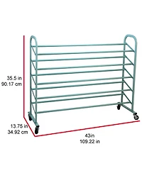 Oceanstar 5-Tier Metal Shoe Rack