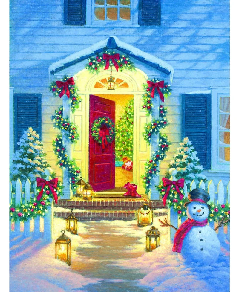 SunsOut Christmas Porch 500 piece Jigsaw Puzzle for Adults Christmas
