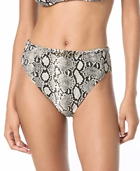 Michael Kors Women's High Waist Logo Chain Swim Bottom