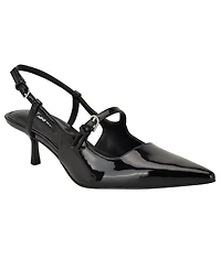 Nine West Women's Amayo Buckle Straps Slingback Dress Pumps