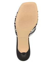 Nine West Women's Dumel Strappy Kitten Heel Dress Sandals