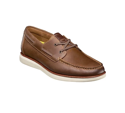 Florsheim Men's Tropics Elastic Lace Moc-Toe Boat Shoes