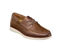 Florsheim Men's Tropics Elastic Lace Moc-Toe Boat Shoes