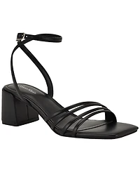 Calvin Klein Women's Pazey Strappy Block Heel Dress Sandals