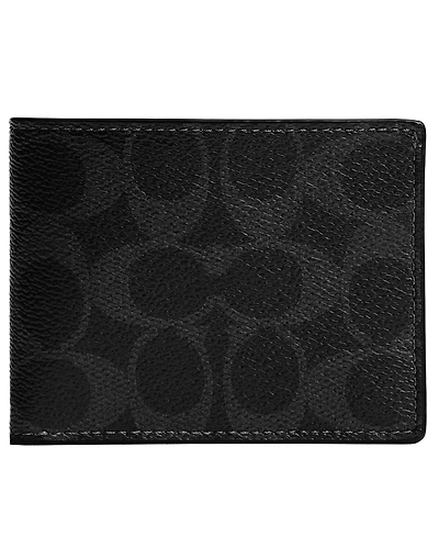 Coach Men's Signature Leather Slim Billfold