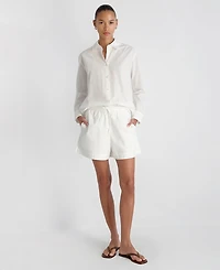 French Connection Women's Poplin Button-Down Top