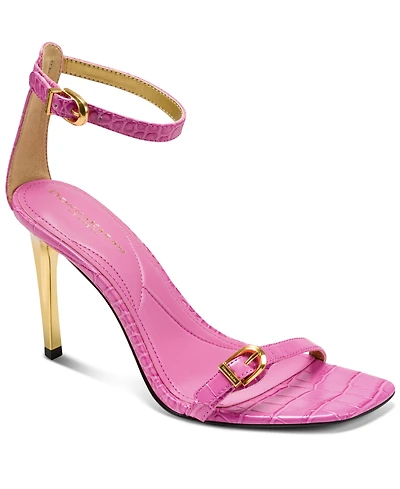 Donna Karan New York Women's Pryce Buckle Ankle-Strap Dress Sandals