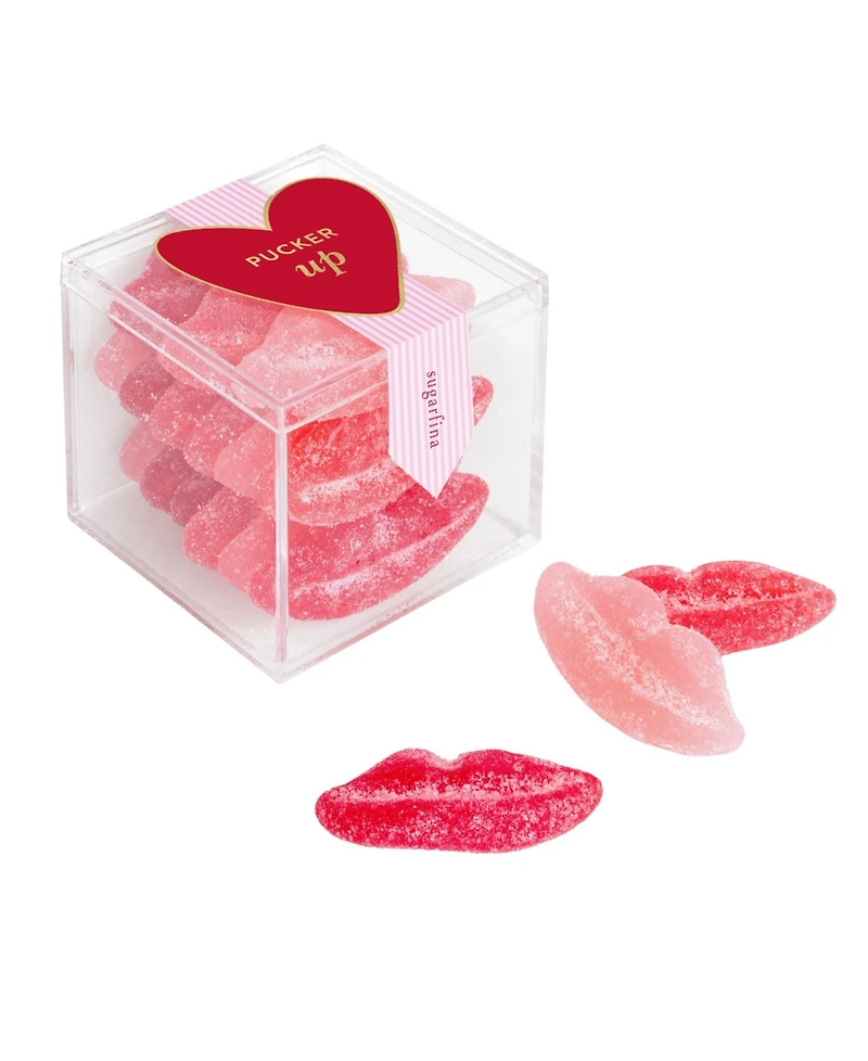 Sugarfina Valentine's Day Pucker Up Sugar Lips Candy Cube Kit, 3 Pieces