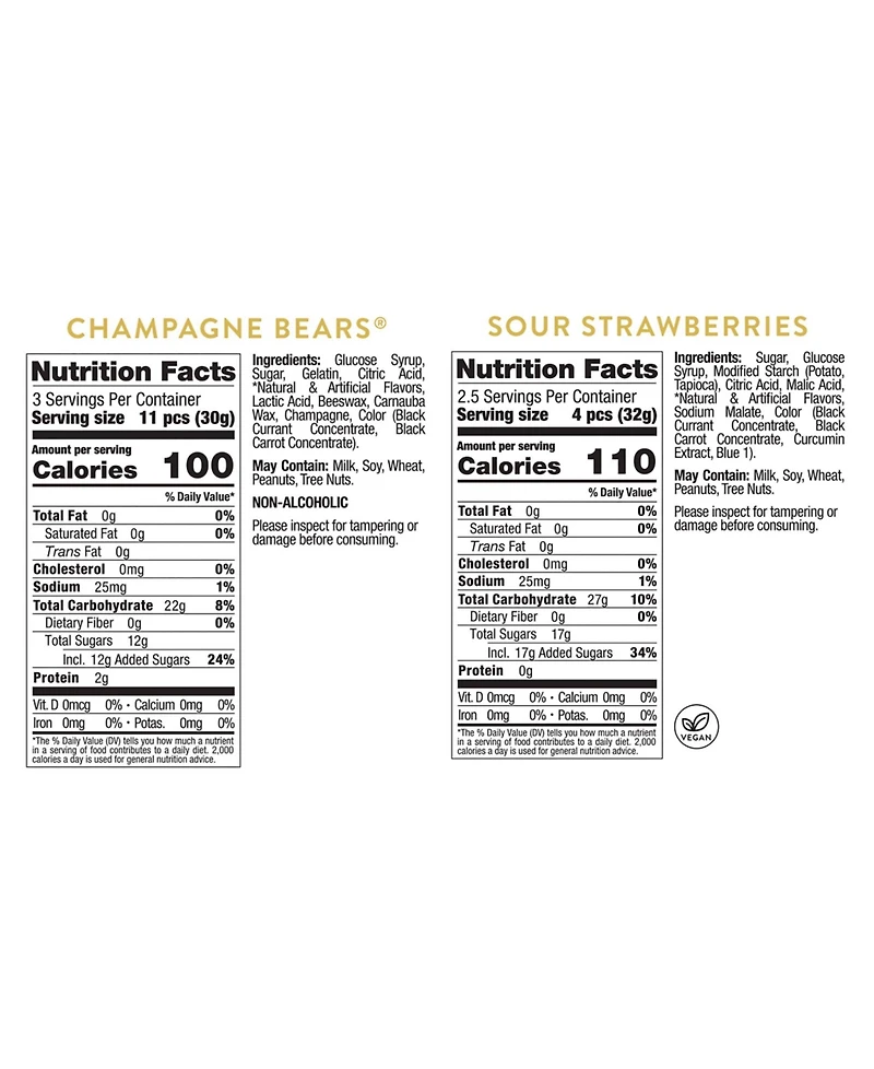 Sugarfina Valentine's Day Sealed with a Candy Kiss Bundle, 3 Pieces