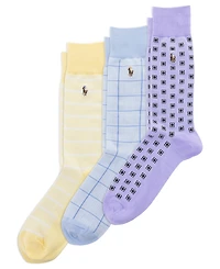 Polo Ralph Lauren Men's Foulard Slack Crew Socks, 3-Pack