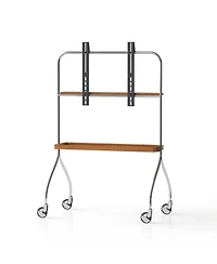 Streamdale Furniture Antique Brown Movable Tv Stand