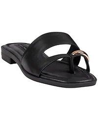 Gc Shoes Women's Square Toe Flat Sandals
