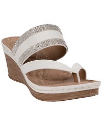 Gc Shoes Women's Slip-On Wedge Heel Sandals