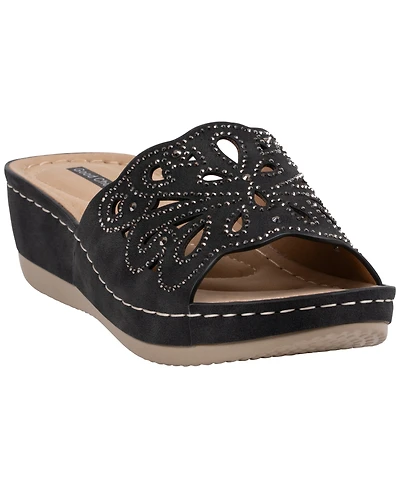 Gc Shoes Women's Embellished Round Toe Sandals