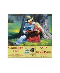 SunsOut Grandpa's Bible 500 piece Jigsaw Puzzle for Adults