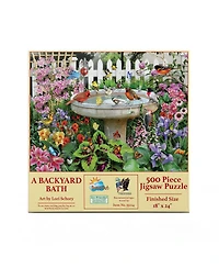 SunsOut A Backyard Bath 500 piece Jigsaw Puzzle for Adults