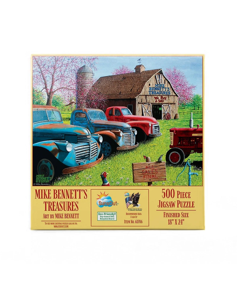 SunsOut Mike Bennett's Treasures 500 piece Jigsaw Puzzle for Adults