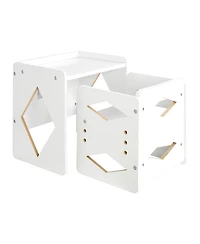 Slickblue Weaning Table and Chair Set Montessori Kids Activity Table and Chair