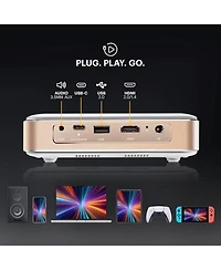 Kodak Luma 450 Smart Projector, Full Hd Portable Pico Projector with 80" Screen, Tripod, Remote & Case