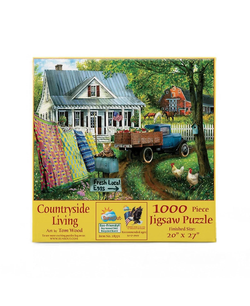 SunsOut Countryside Living 1000 piece Jigsaw Puzzle for Adults