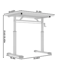 Streamdale Adjustable Height Study Desk - Kids & Adults, Compact Design