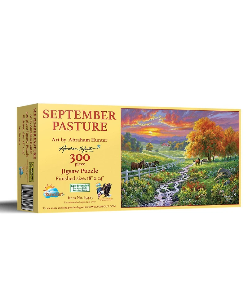 SunsOut September Pasture 300 piece Jigsaw Puzzle for Adults