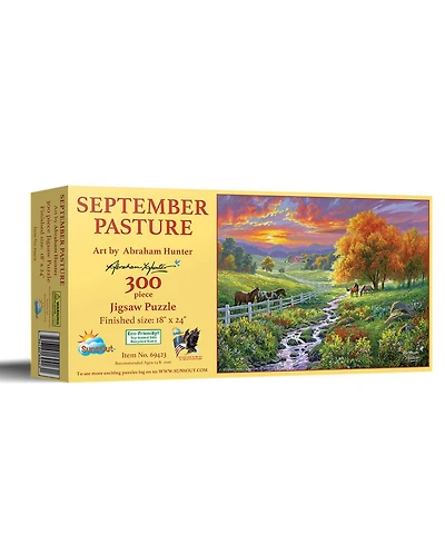 SunsOut September Pasture 300 piece Jigsaw Puzzle for Adults