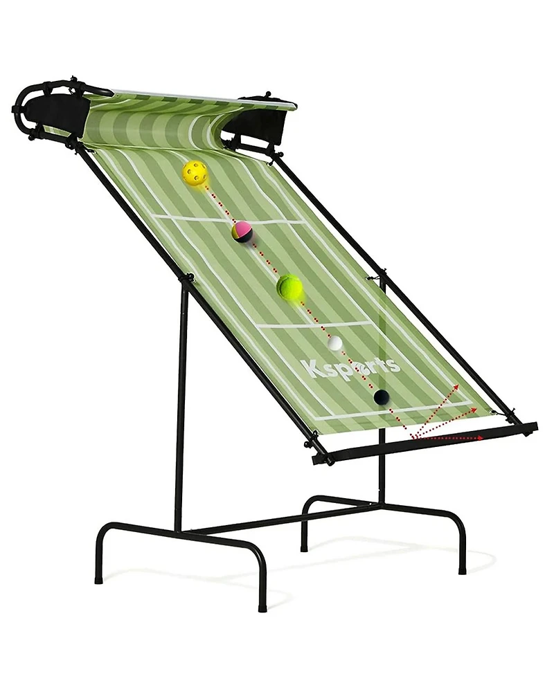 Ksports Racket Sports Indoor Outdoor Tennis Rebounder Net with Carry Bag, Green