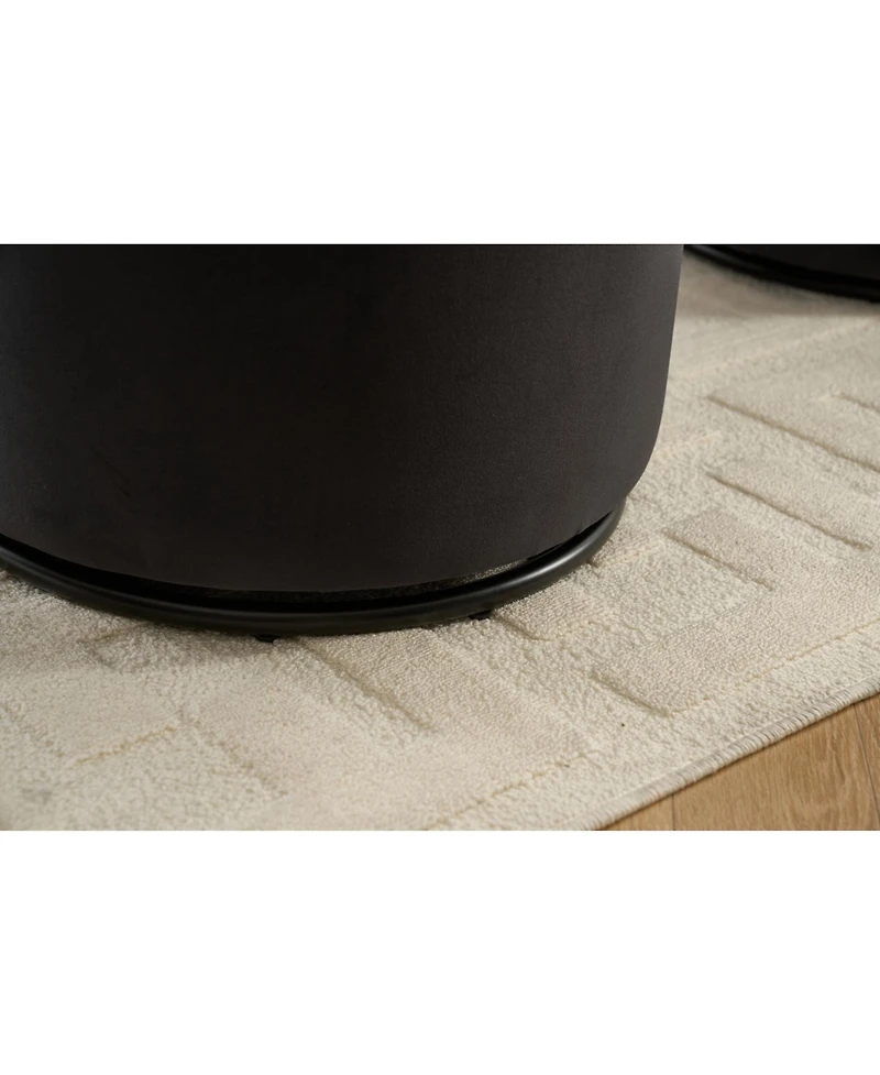 Streamdale Furniture Upholstered Swivel Barrel Dining/Accent Chair