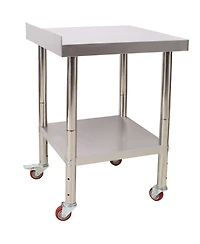 Streamdale Furniture Streamdale Stainless Steel Prep Table 24x24 with Backsplash