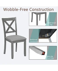 Streamdale Furniture Streamdale Dining Chairs Set of 4, Padded Seat