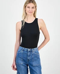 And Now This Women's Sleeveless Front-Lined High Neck Bodysuit