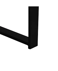 Streamdale Furniture Modern Retro Round Coffee Table - Black Cross Legs