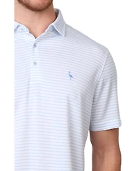 Tailorbyrd Men's Yarn Dye Stripes Modal Pique Polo