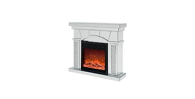 Flynama Dome door acrylic mirror fireplace cabinet, Tv fireplace cabinet