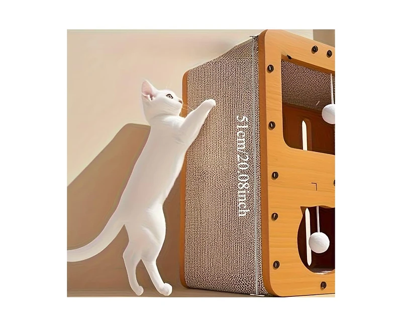 Zeus & Ruta Extra Large Vertical Scratcher Two Tier Cat Villa