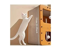 Zeus & Ruta Extra Large Vertical Scratcher Two Tier Cat Villa