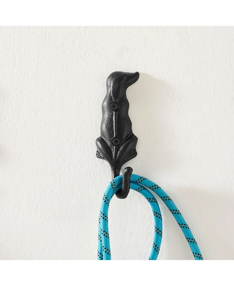 Danya B 4 Piece Dog Wagging Tail Decorative Wall Hook Set