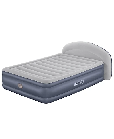 Bestway Tritech LoungeLux Headboard 33" Queen Air Mattress with Built-in Ac Pump