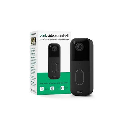 Blink Video Doorbell Wireless Hd Camera - Add On Doorbell Only, Sync Module Not Included