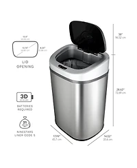 Ninestars 21 Gallons Automatic Touchless Kitchen Trash Can with Lid, Motion Sensor Trash Can for Kitchen